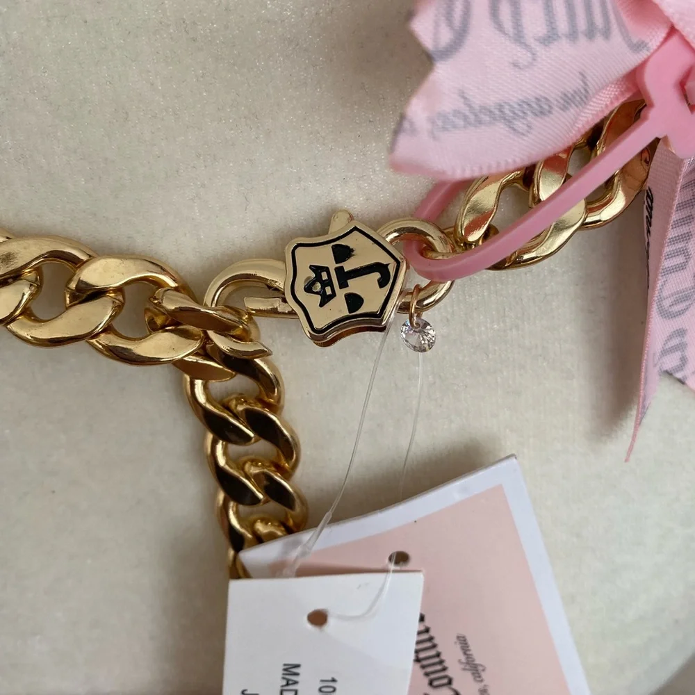 JUICY COUTURE WOMEN’S GOLD METAL BELT SIZE: M/L - Picture 5 of 10